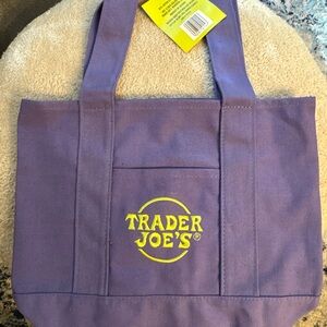 Trader Joe's Purple Tote Bag